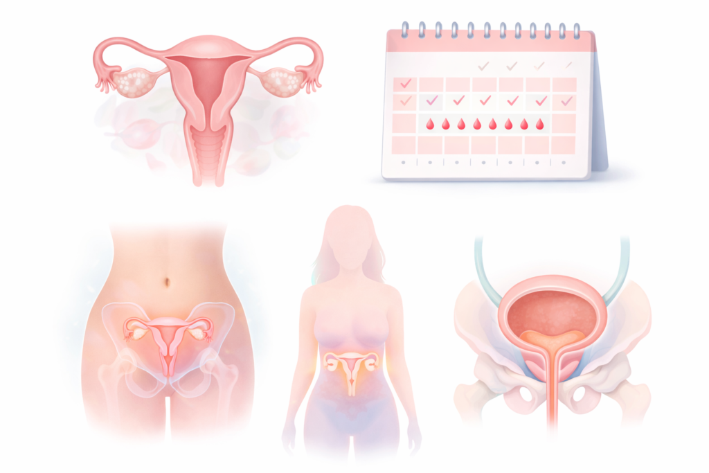 “Women’s health awareness illustration emphasizing common gynecological problems women should not ignore and early diagnosis.”